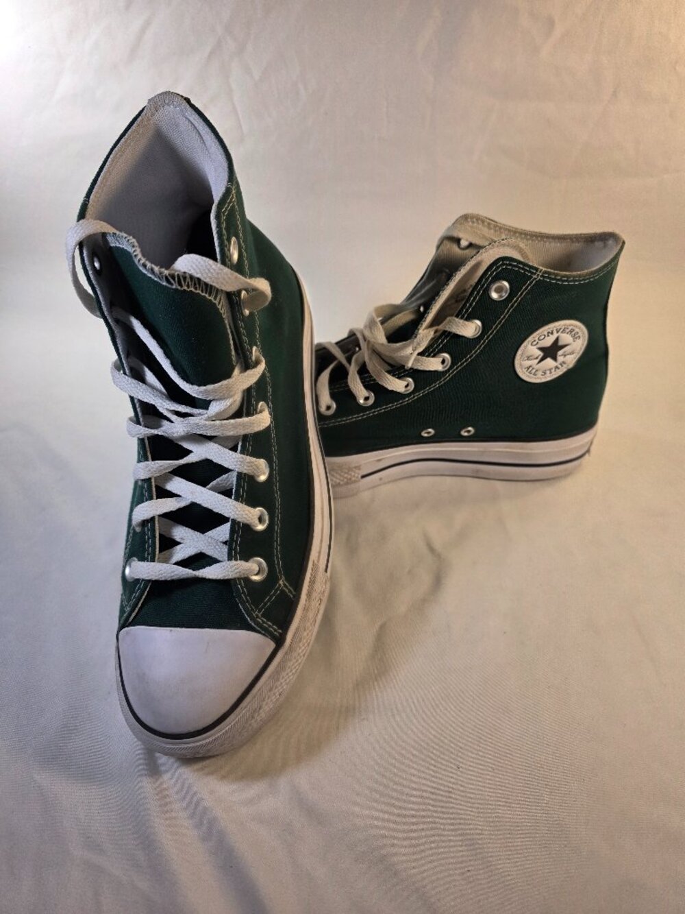 Converse Chuck Taylor All Star Platform Lift High Tops Dark Green Men's 9